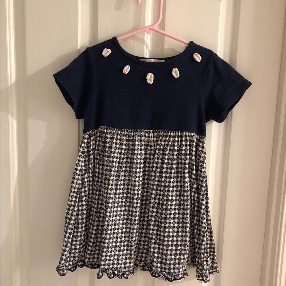 Christie Brooks🥳2xHP🥳Navy Blue flowered Dress